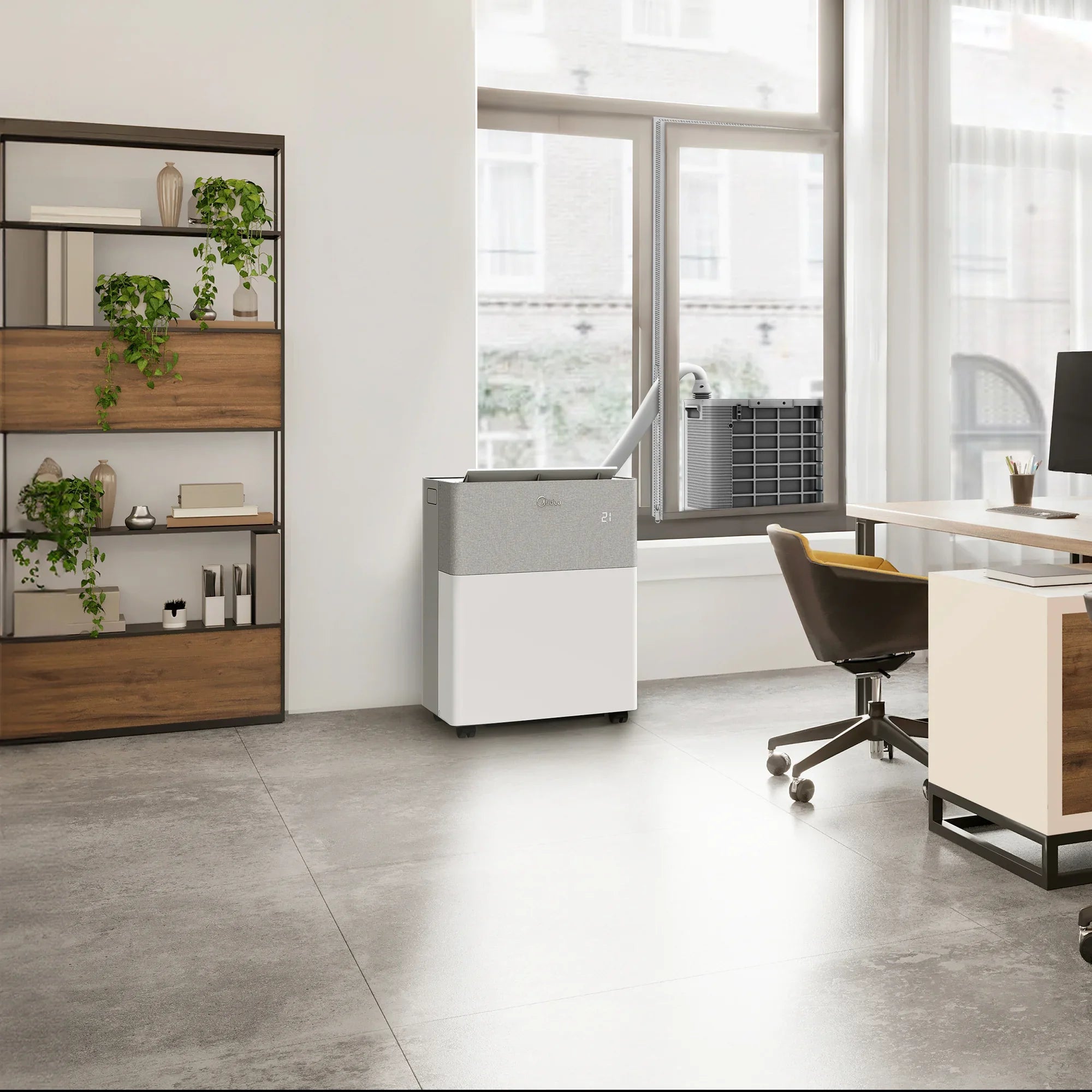 [DÉSTOCKAGE] Climatiseur Split Mobile MIDEA – Silencieux, Réversible, Sans Installation