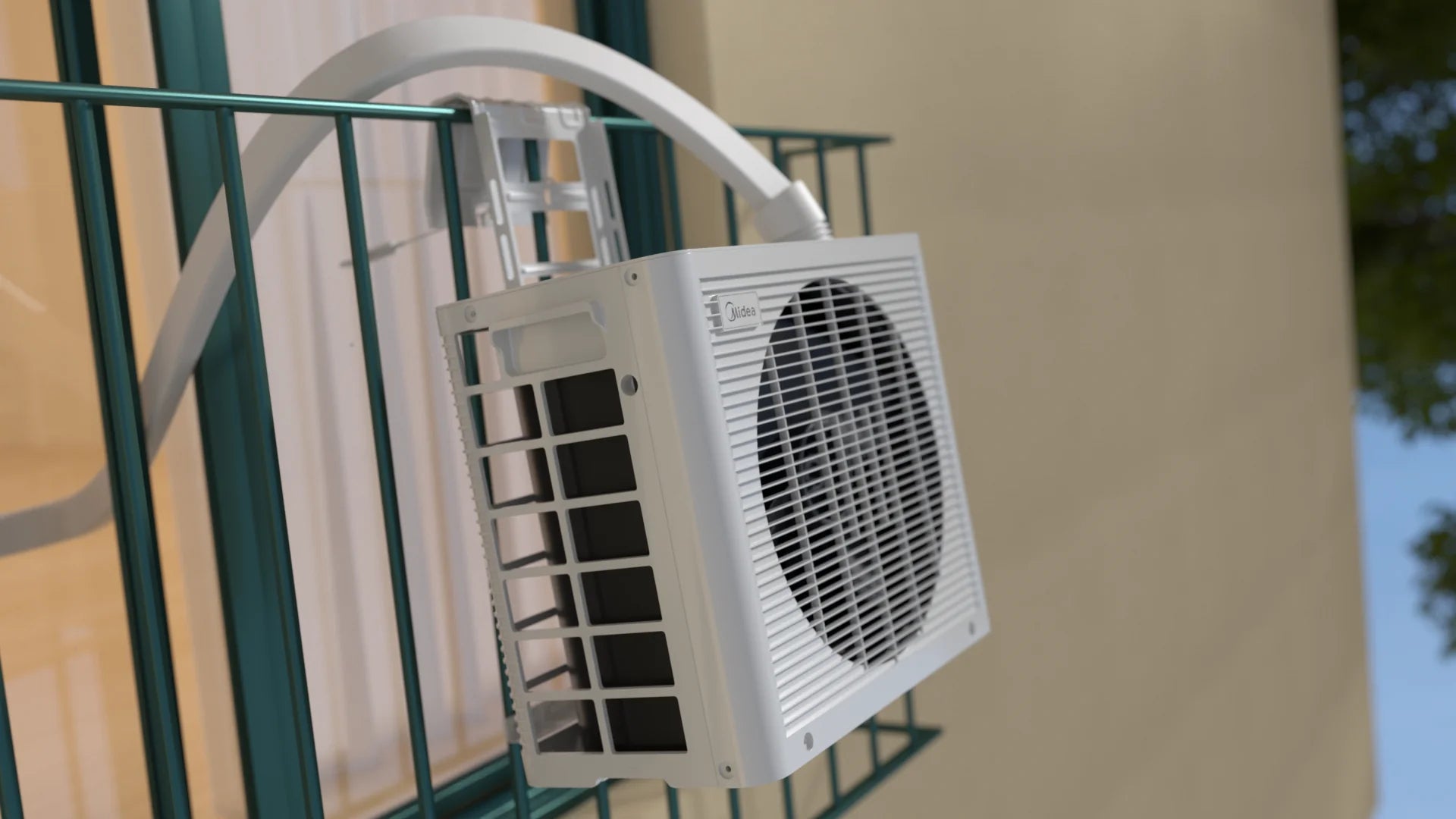 Support optionnel MIDEA PortaSplit Climatiseur Split Mobile pour balcon à la française/velux